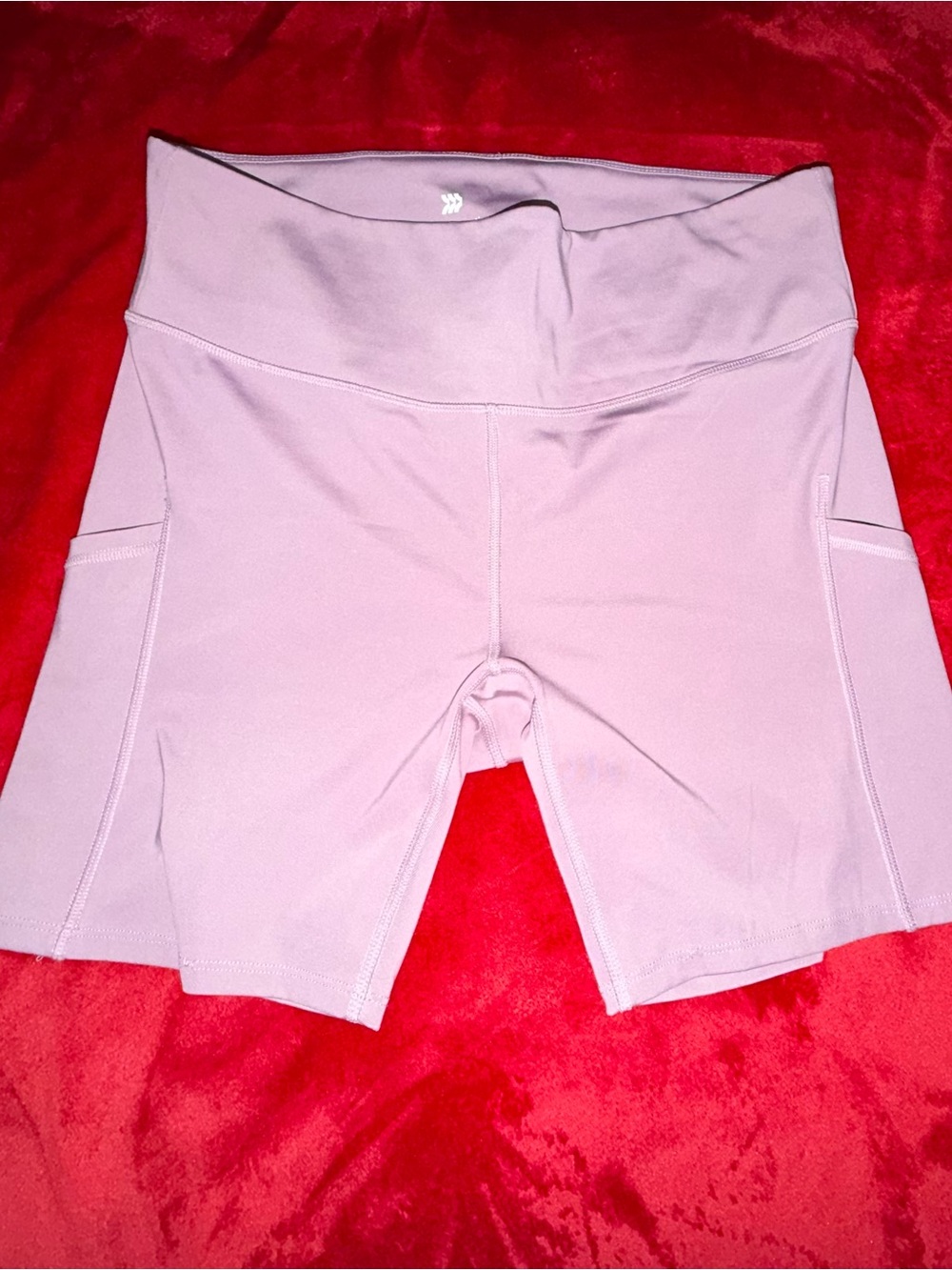 all in motion Lavender High-Rise Bike Shorts with Side Pockets